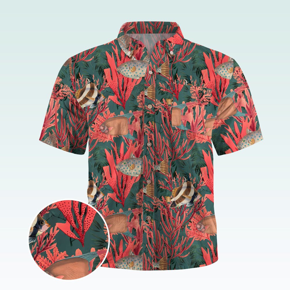 Maturelion Men's Hawaiian Shirt Men's Shirt Summer Shirt Casual Shirt