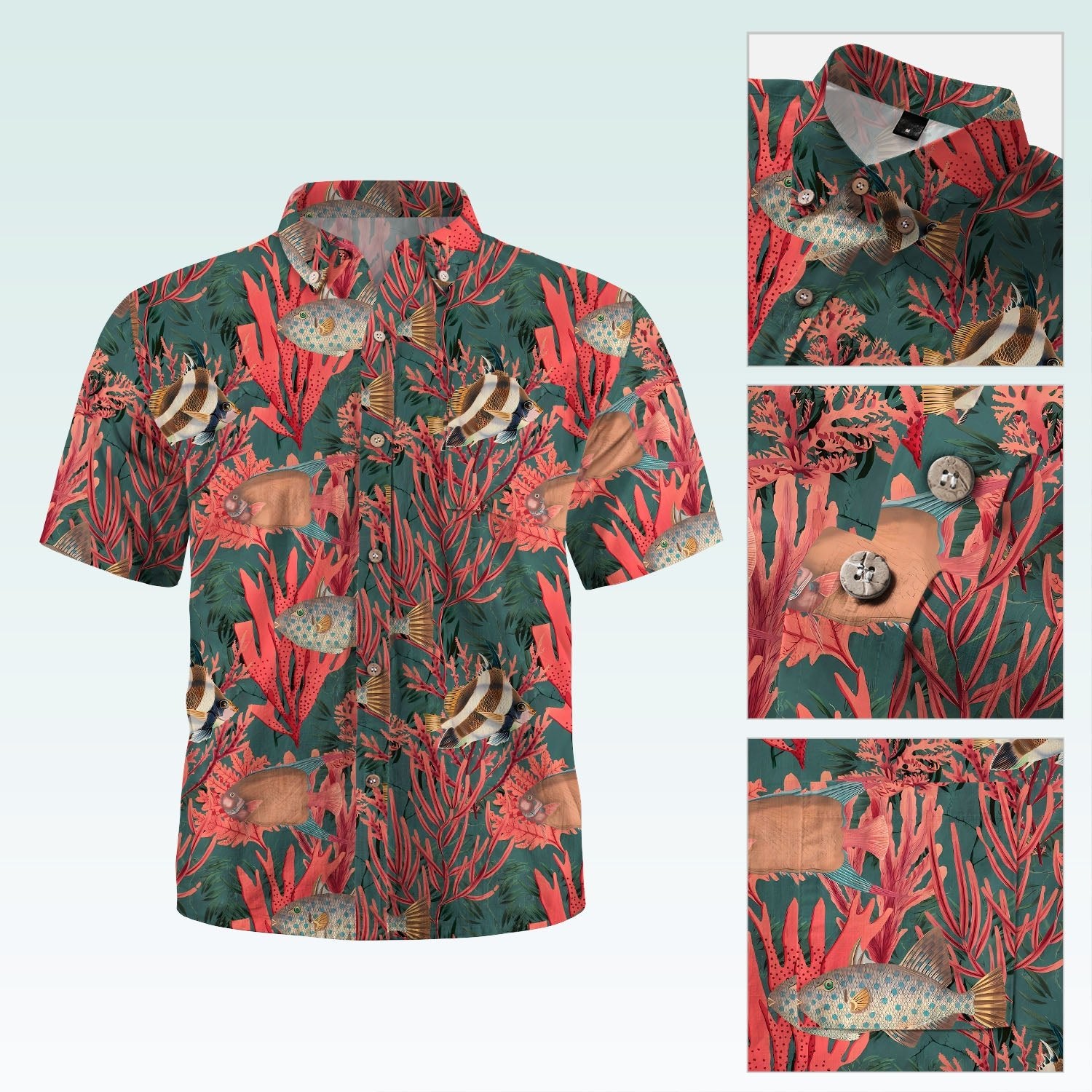 Maturelion Men's Hawaiian Shirt Men's Shirt Summer Shirt Casual Shirt