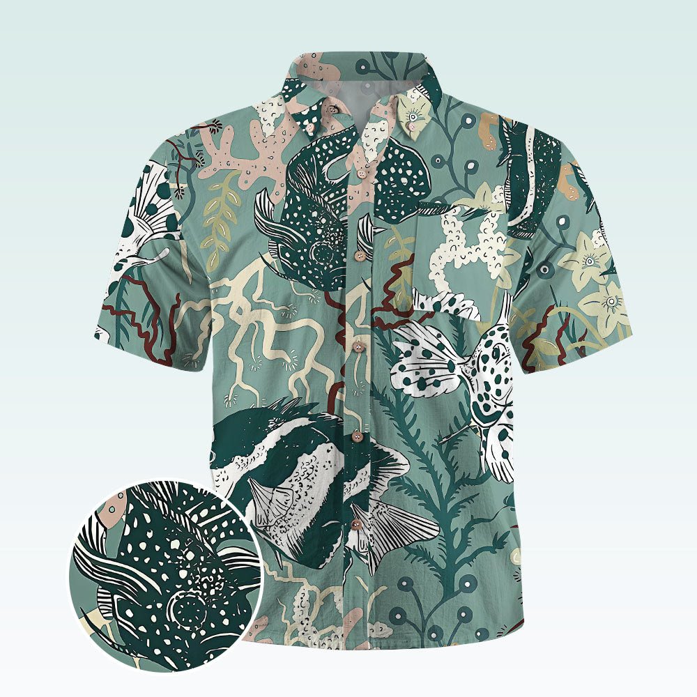 Maturelion Men's Hawaiian Shirt Men's Shirt Summer Shirt Casual Shirt