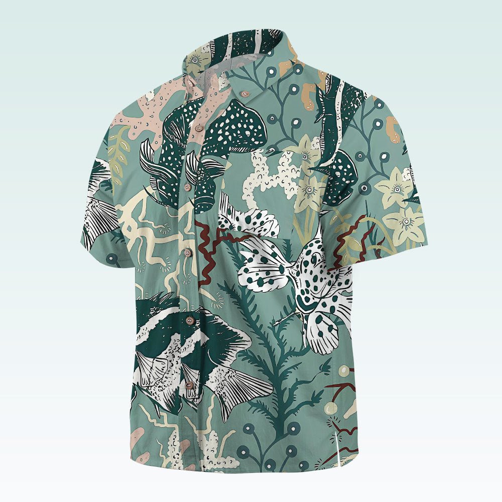 Maturelion Men's Hawaiian Shirt Men's Shirt Summer Shirt Casual Shirt