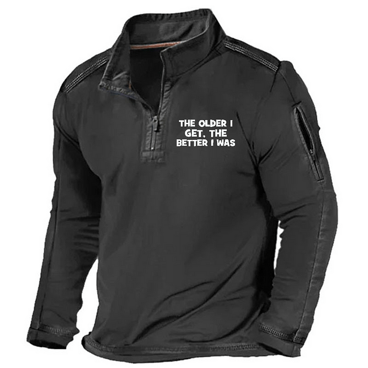 Maturelion Men's Henley Shirt The Older I Get, The Better I Was Funny Old Man Henley Shirt