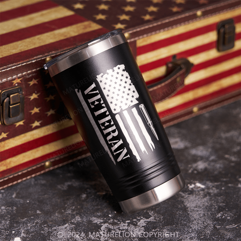 Maturelion Veteran Flag Thermos