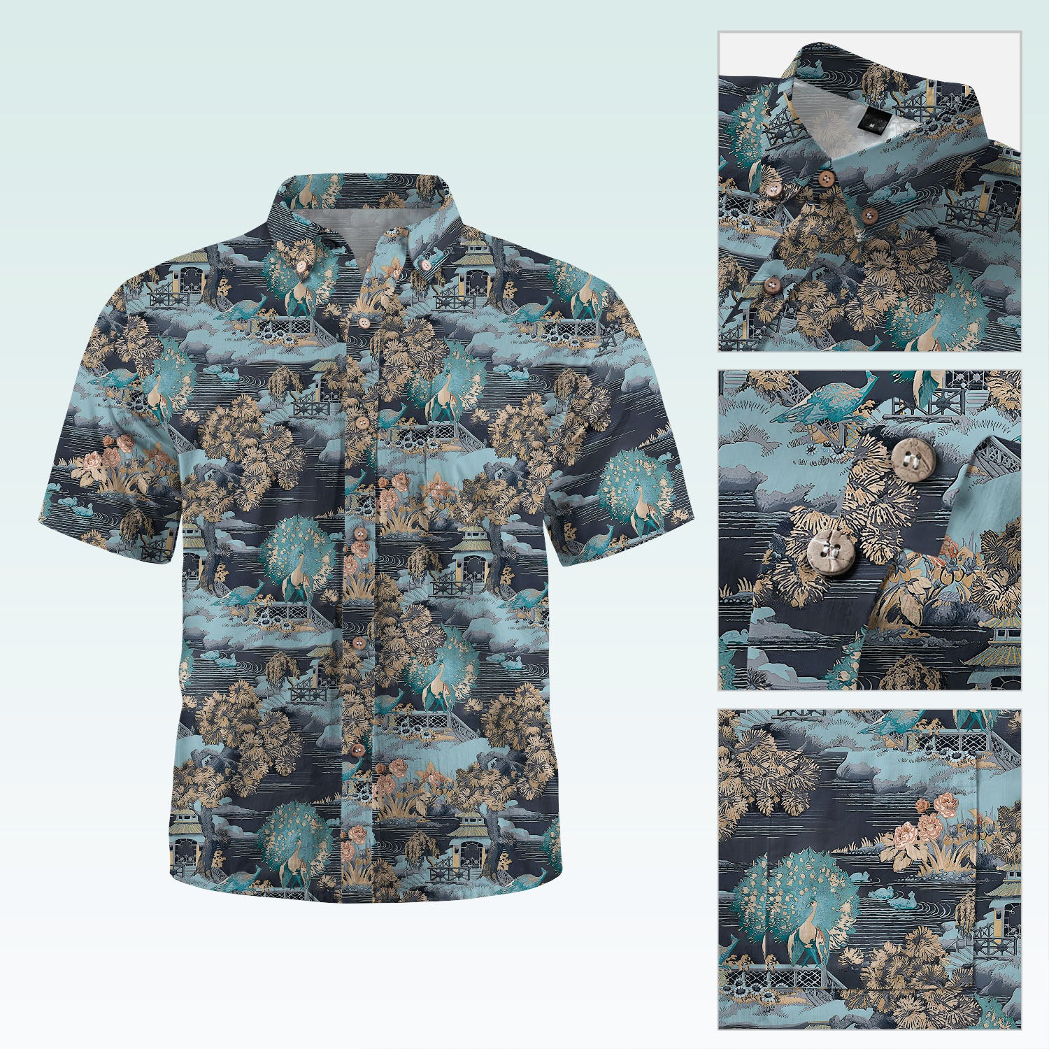 Maturelion Men's Hawaiian Shirt Men's Shirt Summer Shirt Casual Shirt