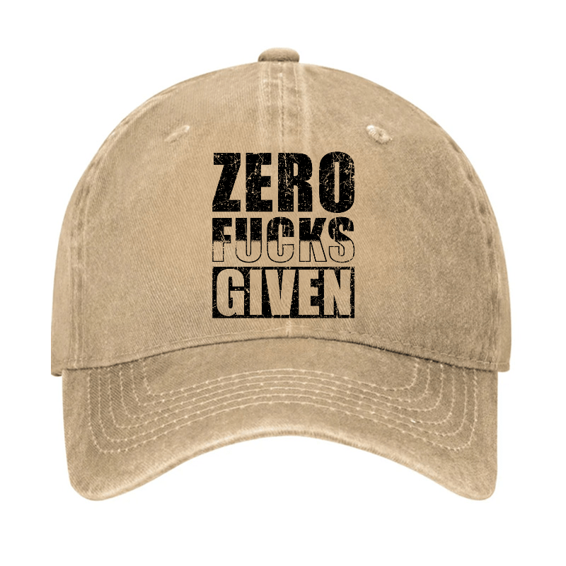 Zero Fucks Given Cap