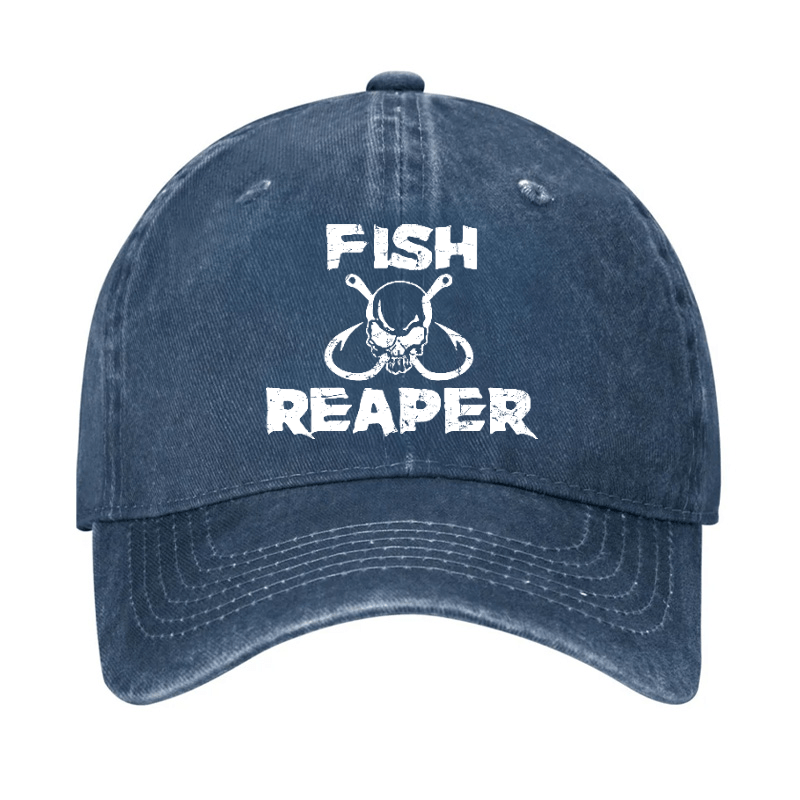 Fish Reaper Funny Fishing Cap