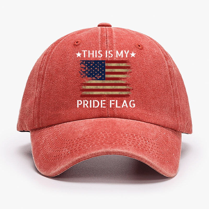 Maturelion American Flag This Is My Pride Flag Cap