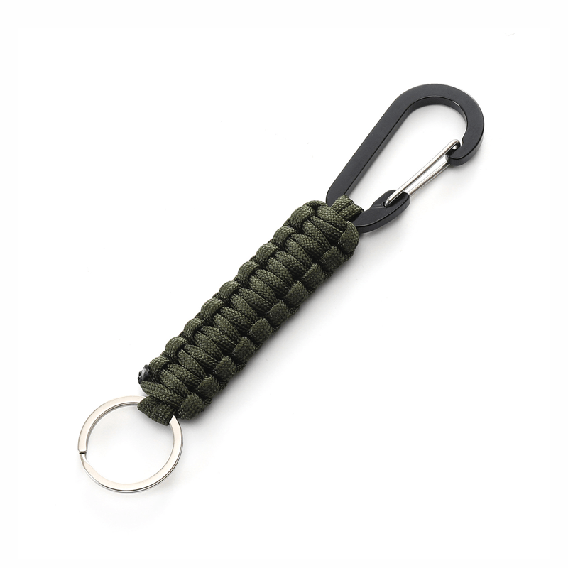 Maturelion Braided Lanyard Ring Hook Clip for Keys Knife Flashlight Outdoor Camping Hiking Backpack Fit Men Women