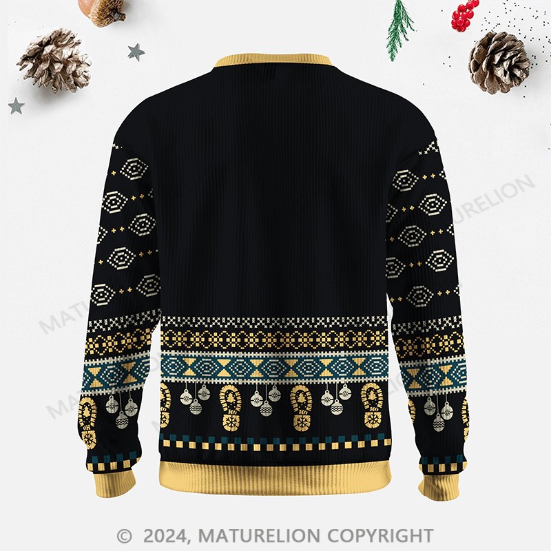 Maturelion I Like Whiskey And Cigars And Maybe 3 People Ugly Sweater