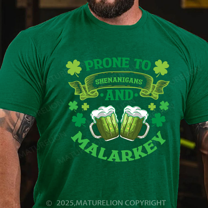 Maturelion St Patrick's T-shirt Funny Beer Green Beer Meme Shamrock e Saint Patrick's Day Quotes Saying T-Shirt