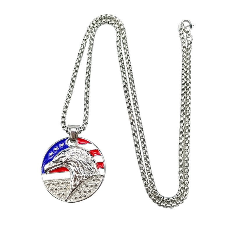 Maturelion stainless steel dog tag pendant necklace