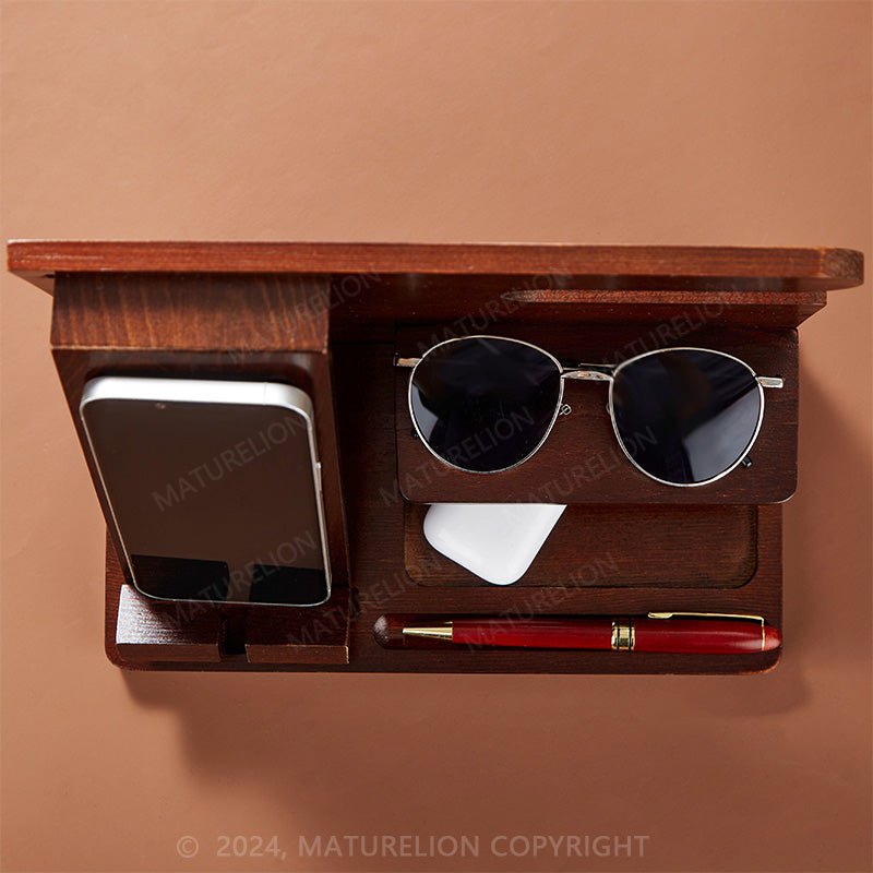 Maturelion Gift for Men Handmade Docking Station with Key Holder