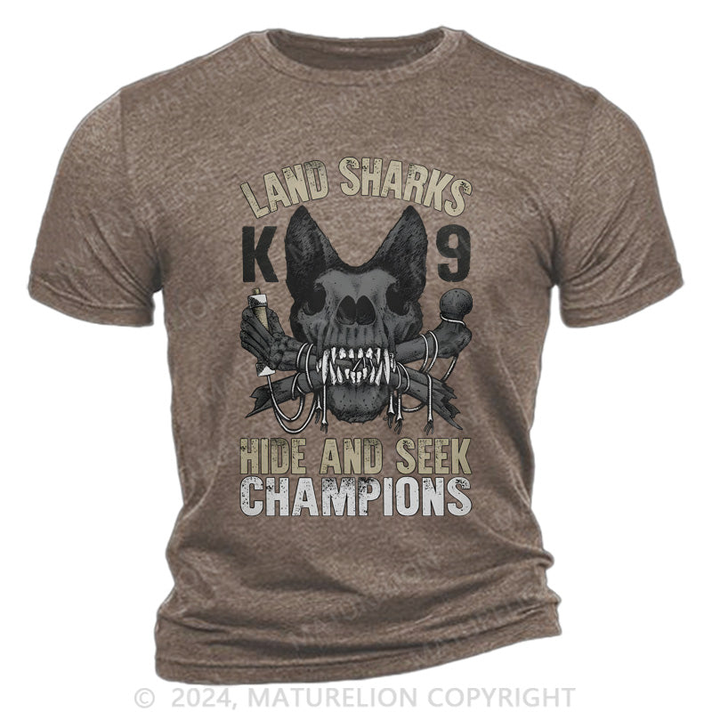 Maturelion Land Shark Cotton T-Shirt