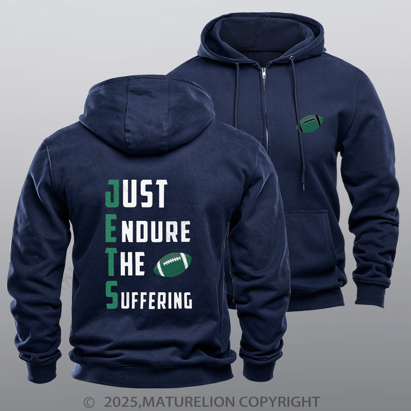 Maturelion Super Bowl Hoodie The Suffering Funny Zipper Hoodie