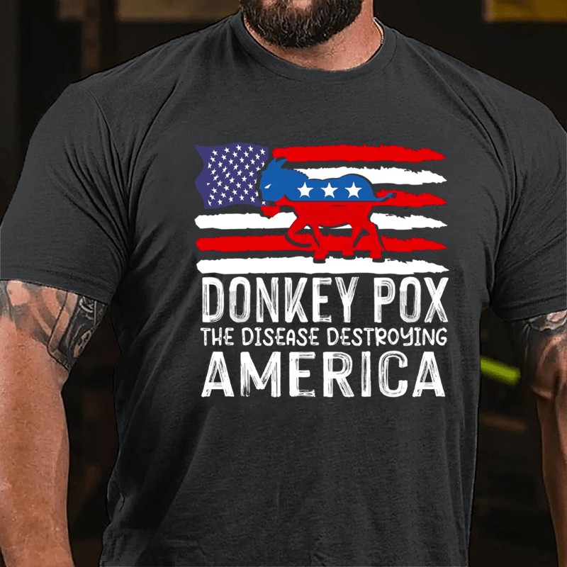 Donkey Pox: The Disease Destroying Ameica Men's Cotton T-shirt