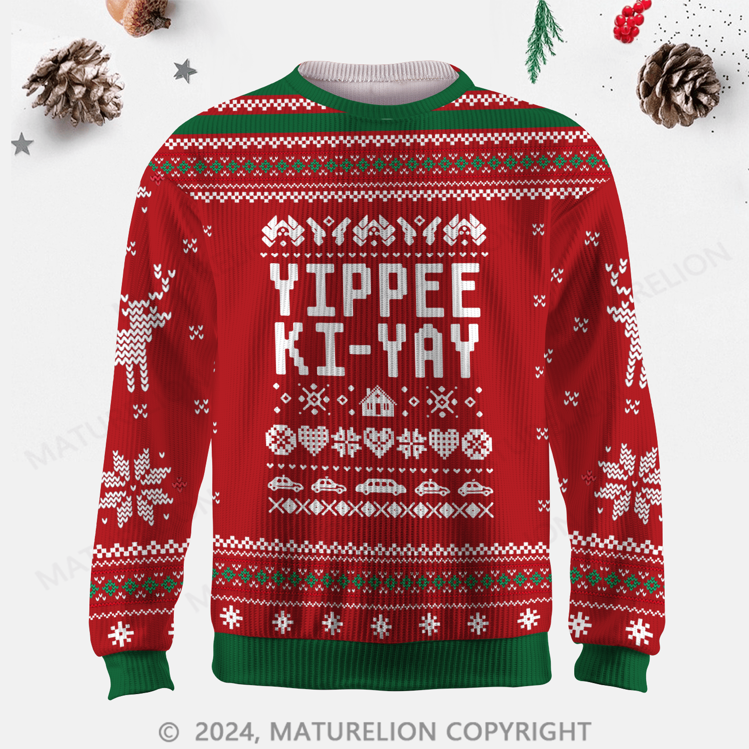 Maturelion Yippee-Ki-Yay Ugly Sweater