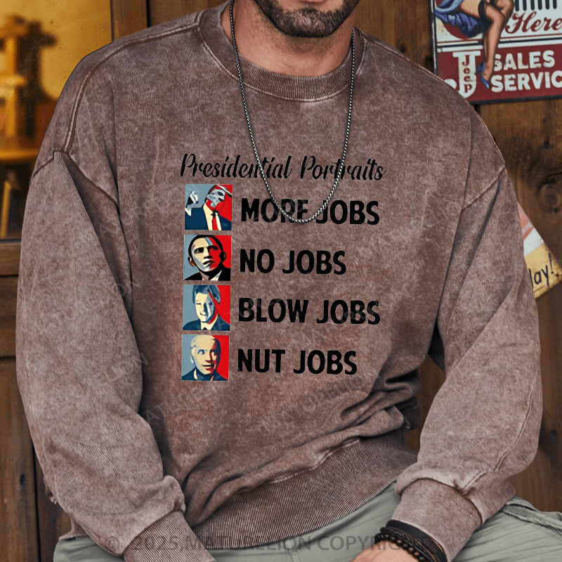 Maturelion Men's Sweatshirts Funny Political Sweatshirts Washed Sweatshirts