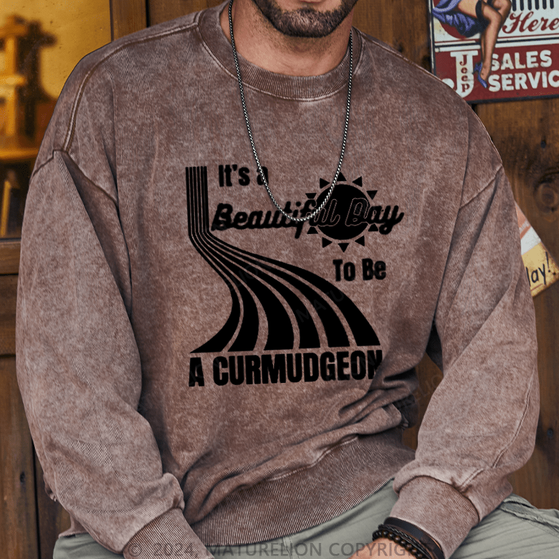 Maturelion Men's Sweatshirt Genuine Curmudgeon Sweatshirt