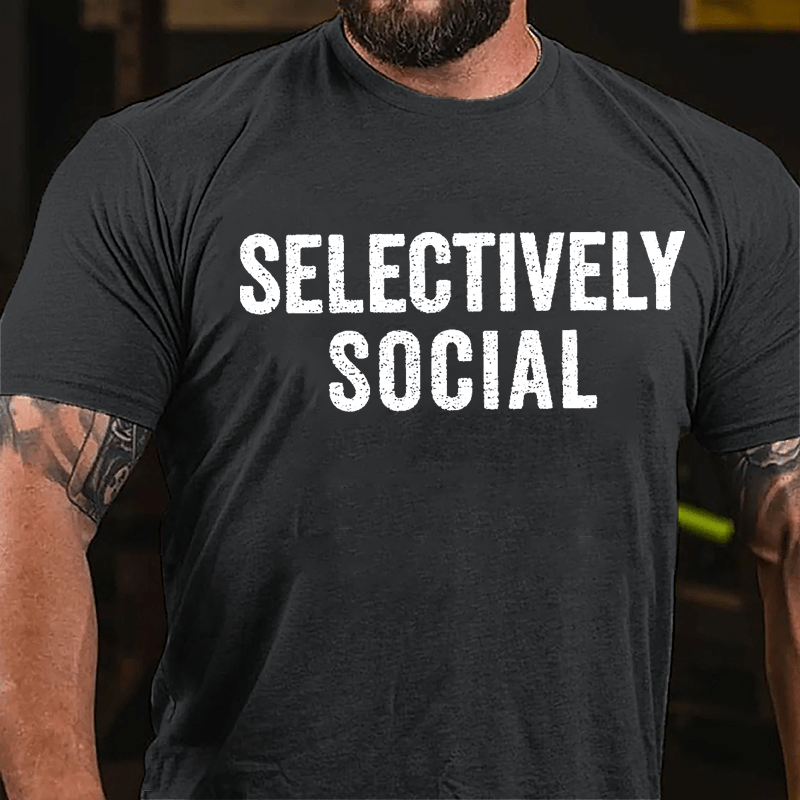 Selectively Social Cotton T-shirt