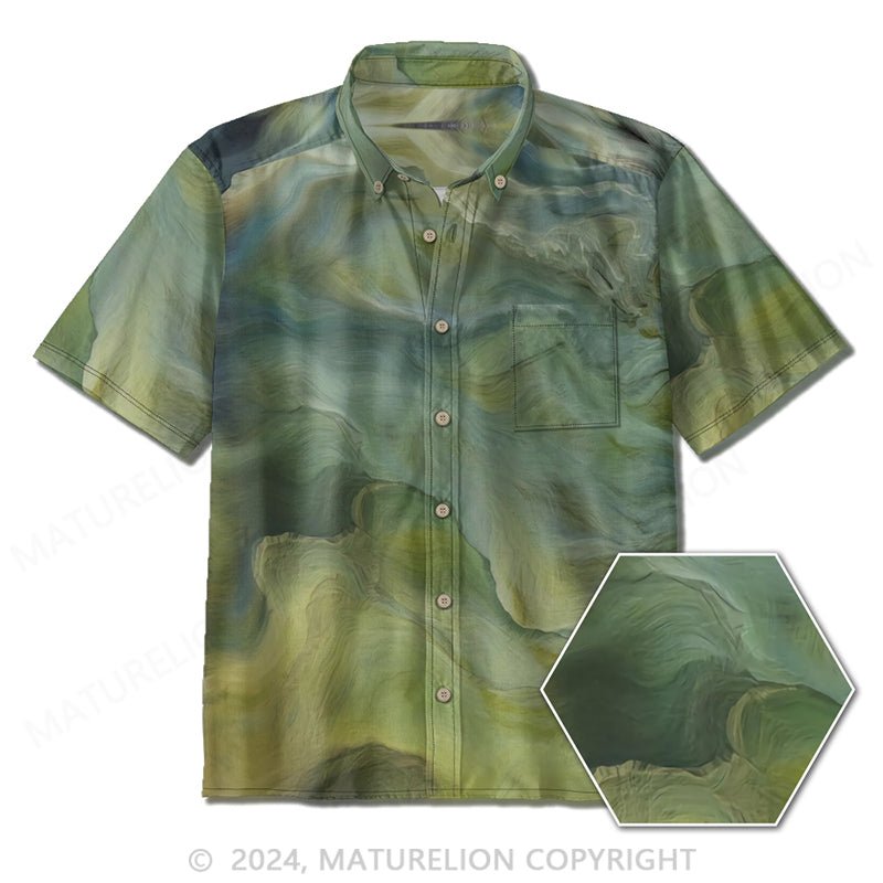 Maturelion Short-sleeved patterned shirt