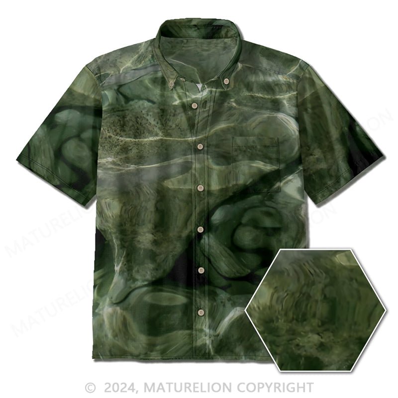 Maturelion Mens Button Up Shirts Short Sleeve Stylish