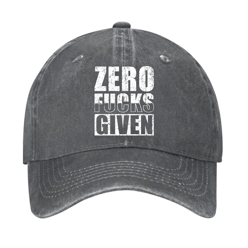 Zero Fucks Given Cap