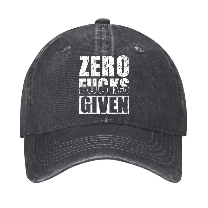 Zero Fucks Given Cap