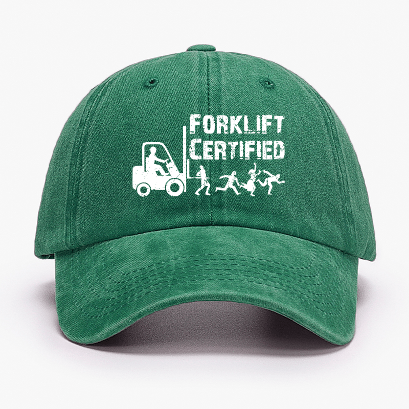 Forklift Certified Funny Cap