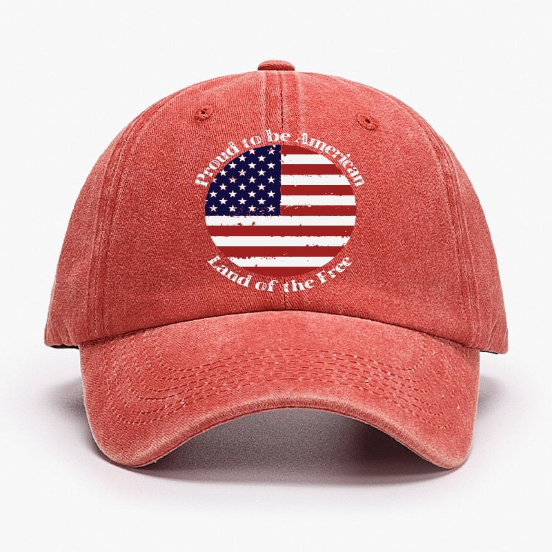 Men's Proud To Be American Land Of The Free Cap