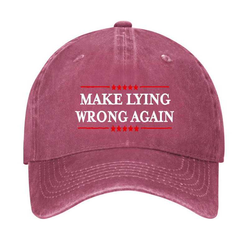 Make Lying Wrong Again Cap