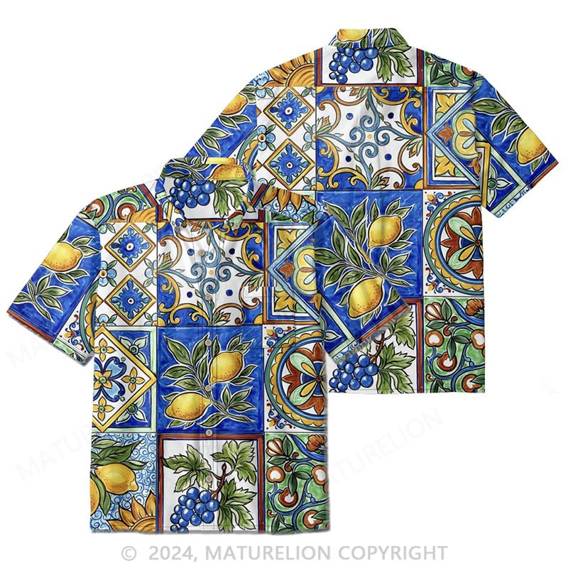 Maturelion Lemon Majolica shirt