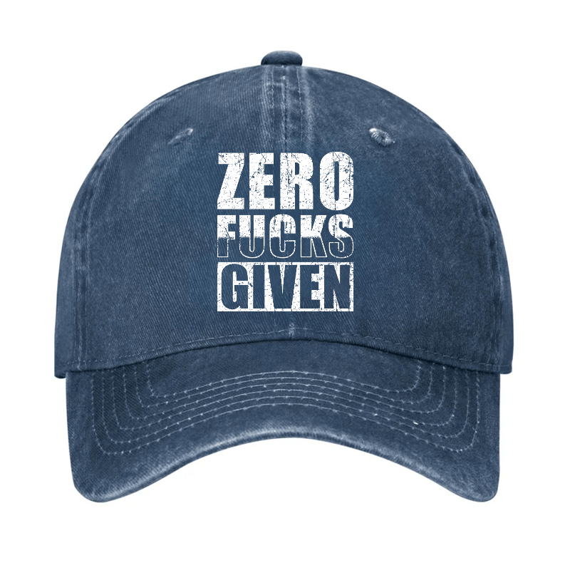 Zero Fucks Given Cap