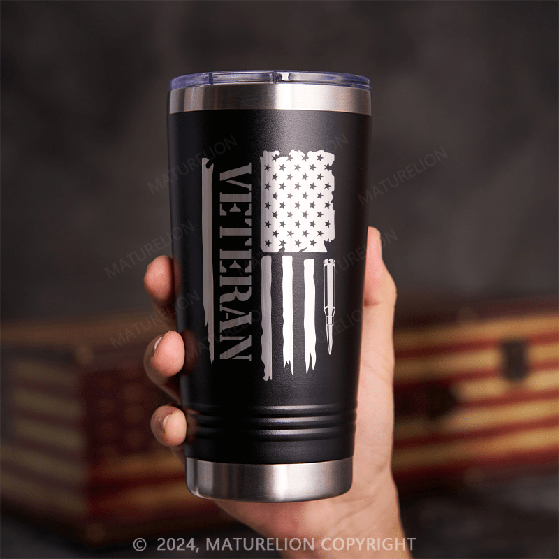 Maturelion Veteran Flag Thermos