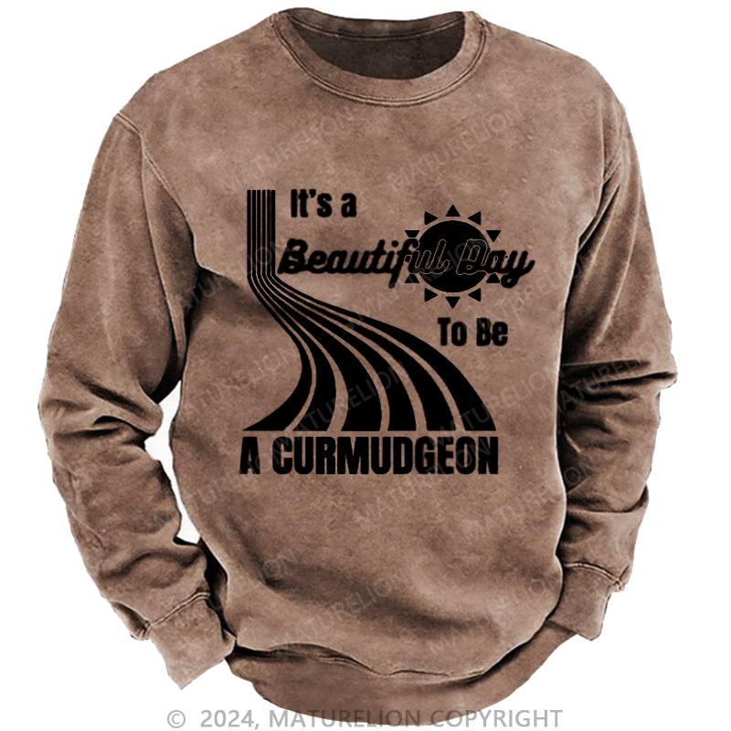 Maturelion Men's Sweatshirt Genuine Curmudgeon Sweatshirt