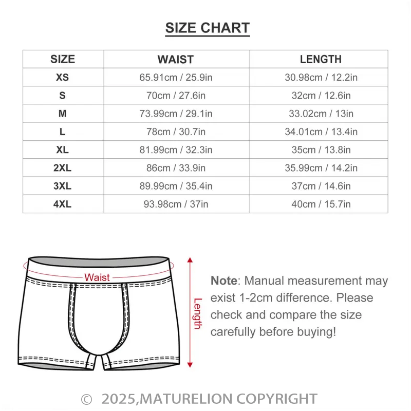 Maturelion Men's Boxers Customizable Photo Underwear