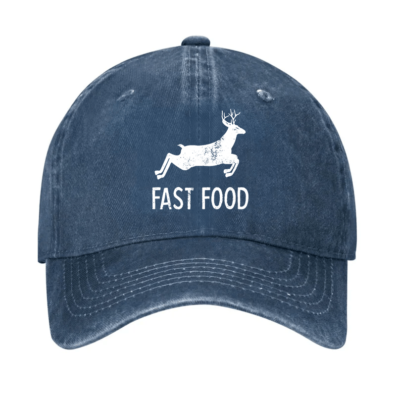 Fast Food Deer Print Cap