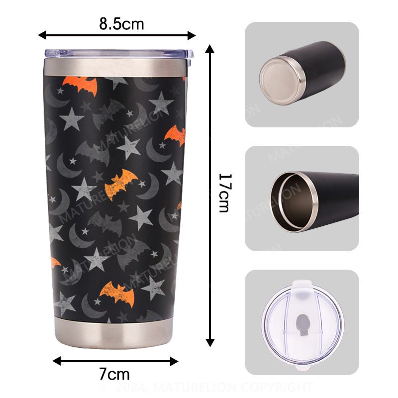 Maturelion Custom Bat Halloween Tumbler