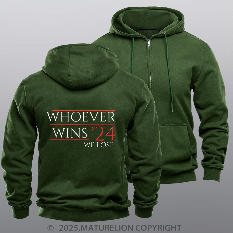 Maturelion  Men's Hoodie President Hoodie  Zipper Hoodie