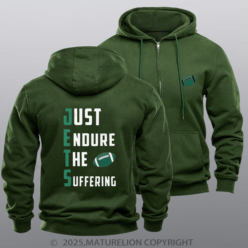 Maturelion Super Bowl Hoodie The Suffering Funny Zipper Hoodie