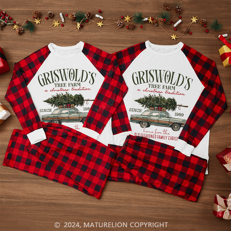 Maturelion Christmas Shirt Griswold’s Tree Farm A Christmas Tradition Christmas Pajamas For The Whole Family