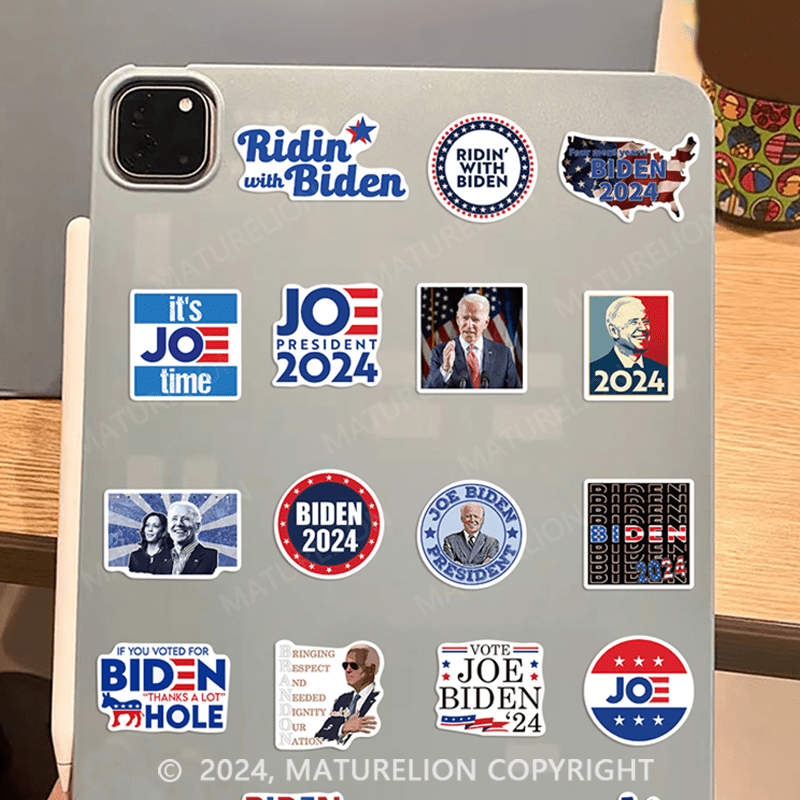 Maturelion 2024 Biden American Presidential Election Stickers