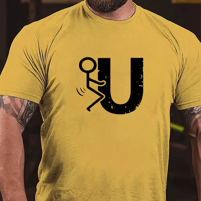 Fuck U Funny Print Cotton T-shirt