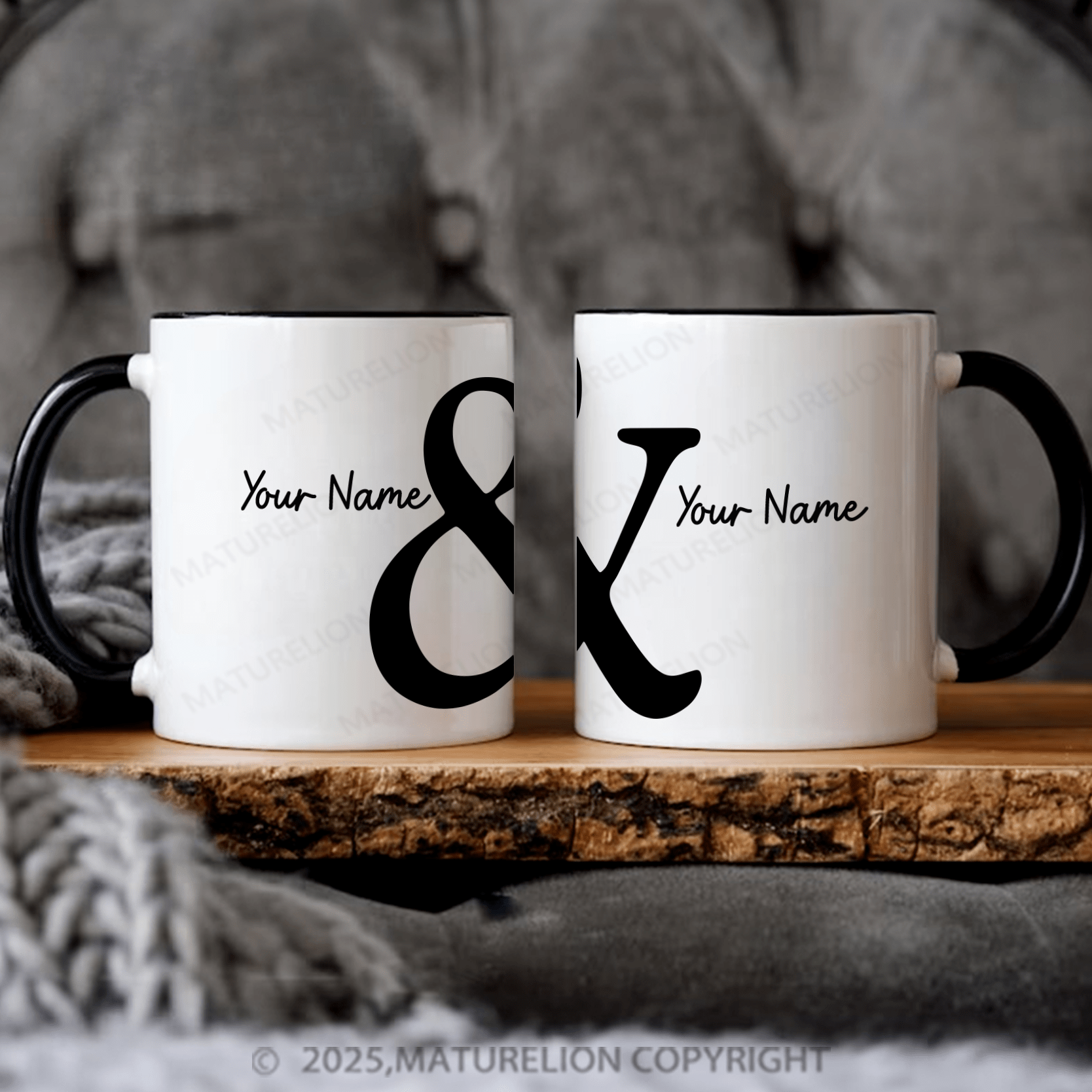 Maturelion Couple Mug Set You & I Forever Personalized Mug Set