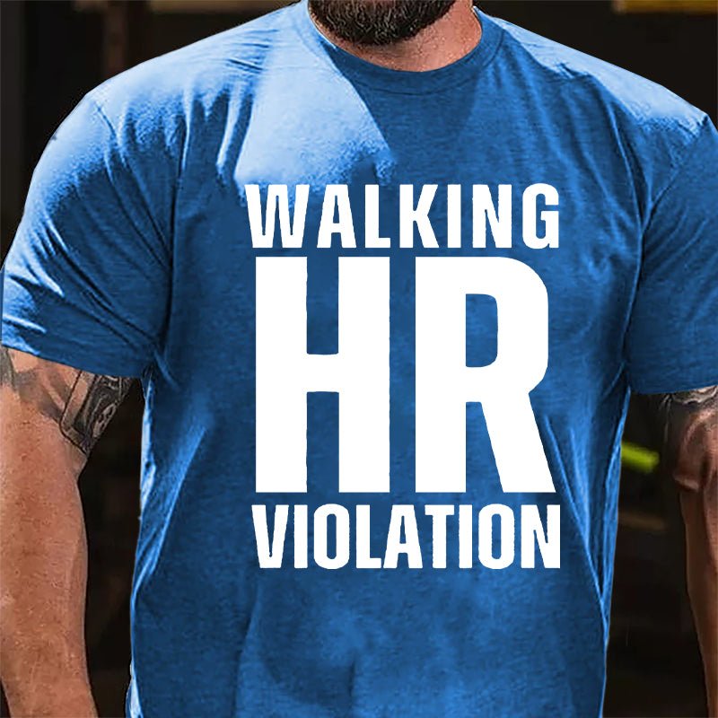 Walking HR Violation Men's Cotton T-shirt