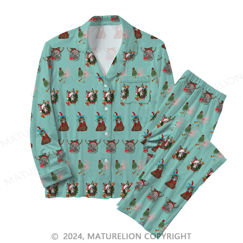 Maturelion Family Christmas Sleepwear