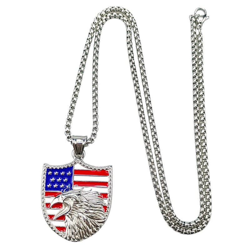 Maturelion stainless steel dog tag pendant necklace