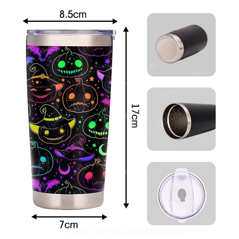 Maturelion Blacklight Halloween Tumbler 20oz