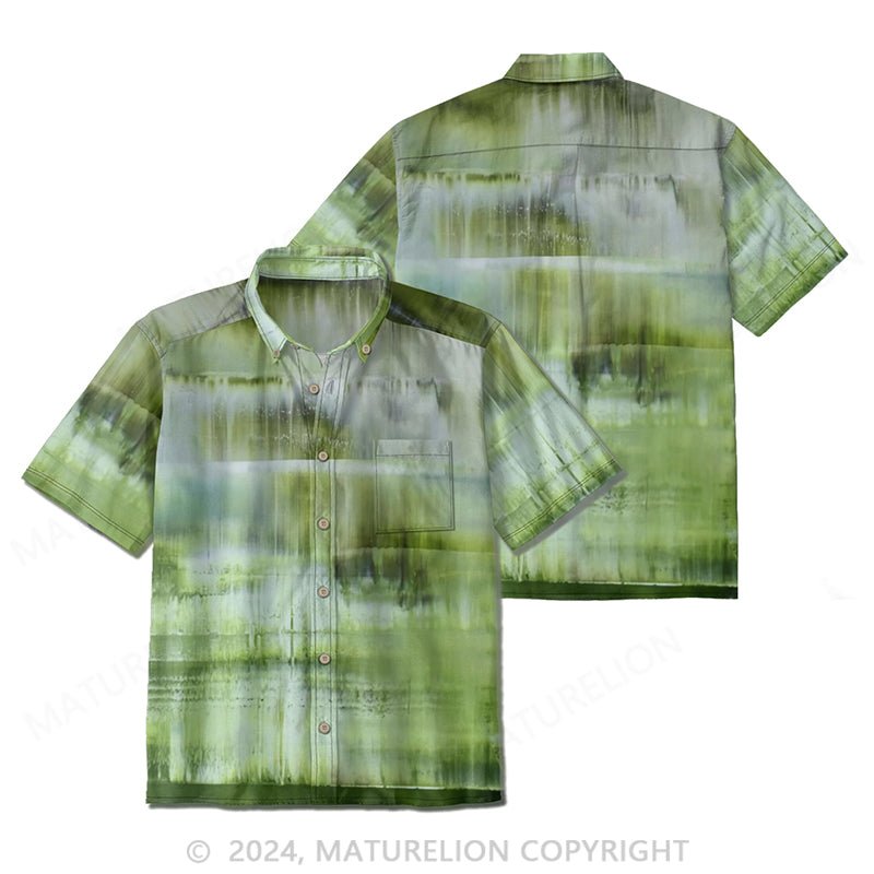 Maturelion Printed Cotton-Blend Voile Shirt