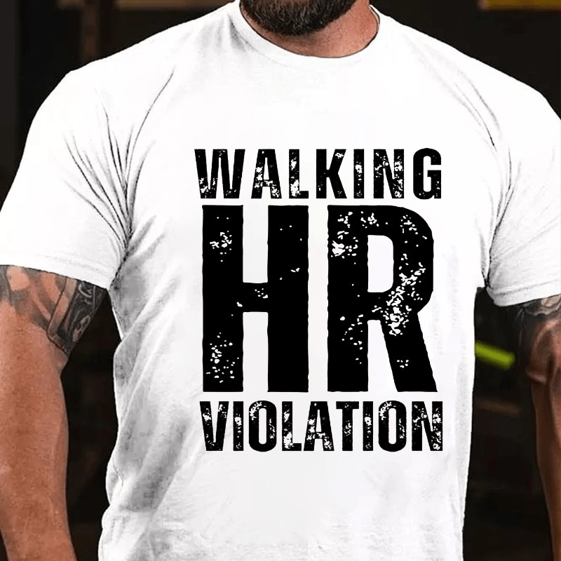 Maturelion Walking HR Violation Cotton T-shirt