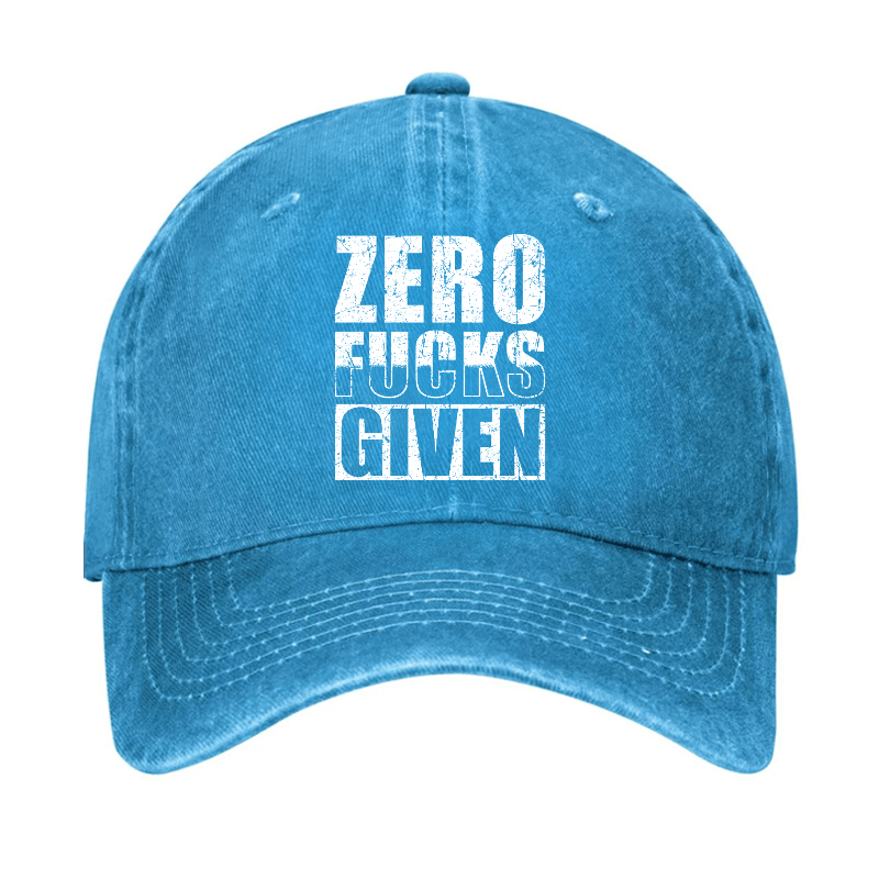 Zero Fucks Given Cap