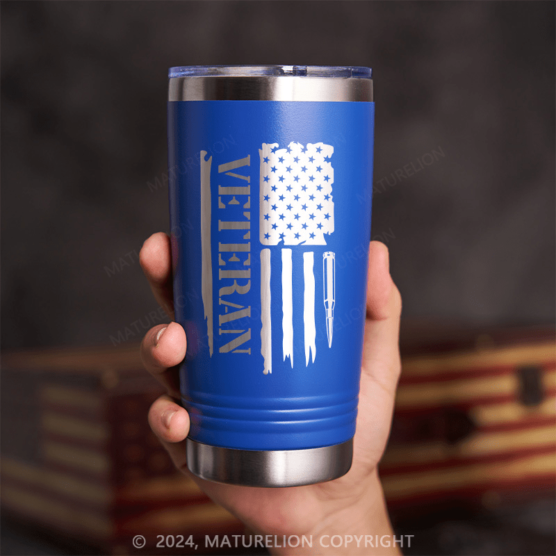 Maturelion Veteran Flag Thermos